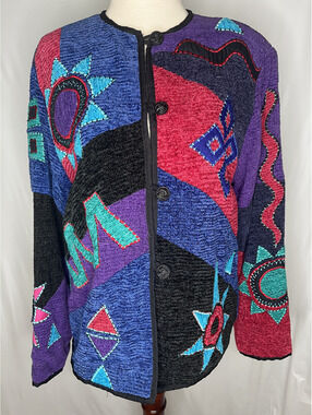Preloved Alex Kim Women's Multicolor Jacket Size Small